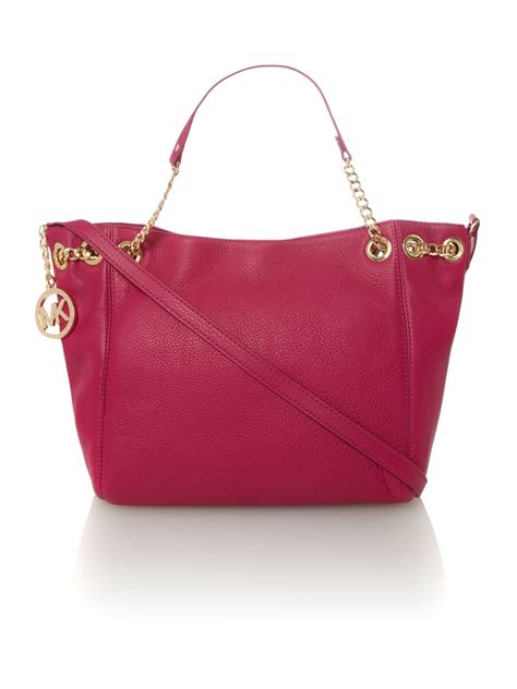 michael kors jet set fuschia tote|jet set small Michael Kors.